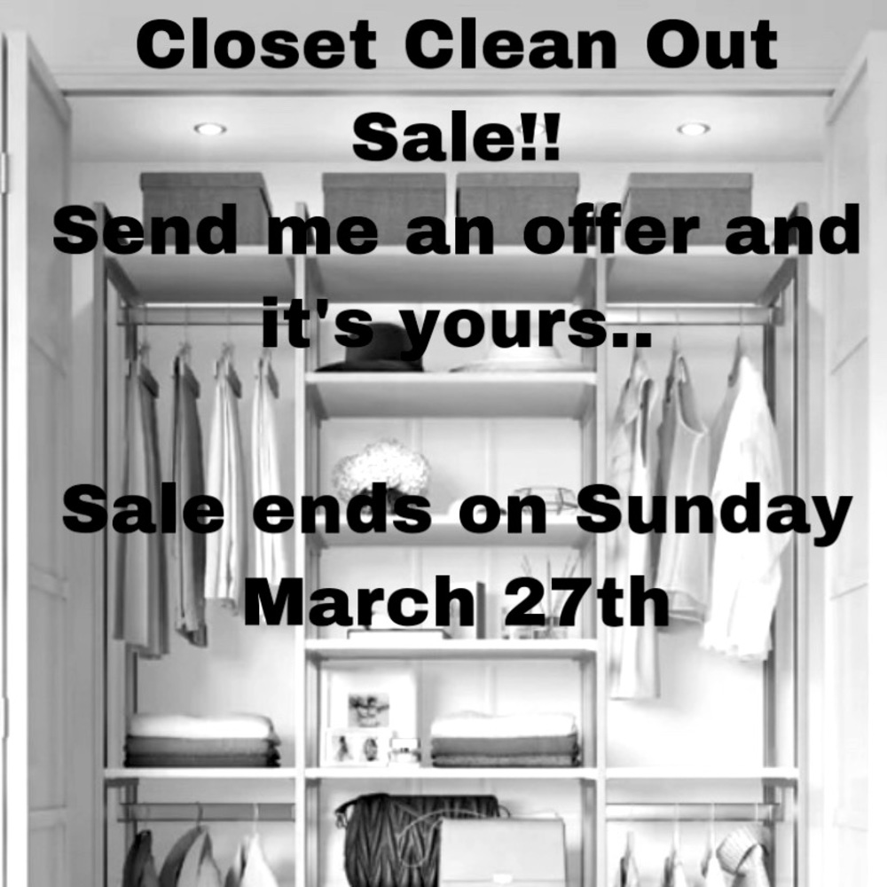 Closet Clean Out Sale